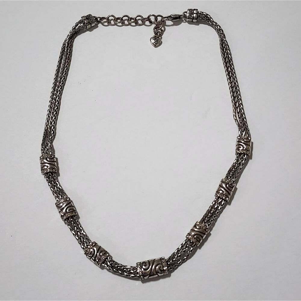 Brighton Meridian crystal jeweled multi strand necklace